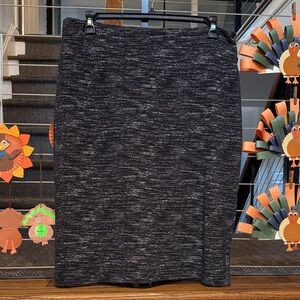 Elegant Stretch Charcoal Women's Pencil Skirt